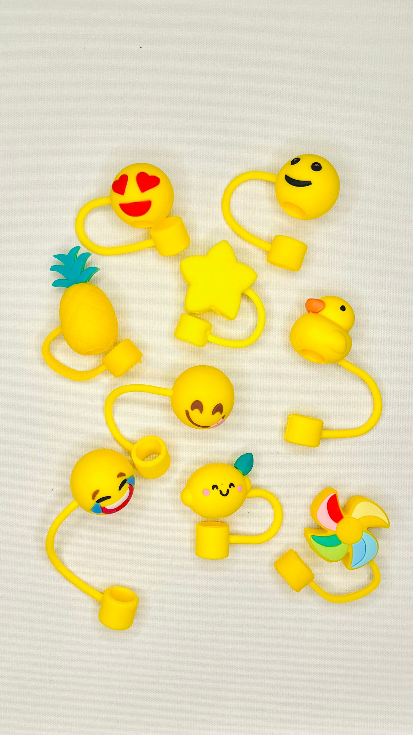 Yellow Duck Straw Topper