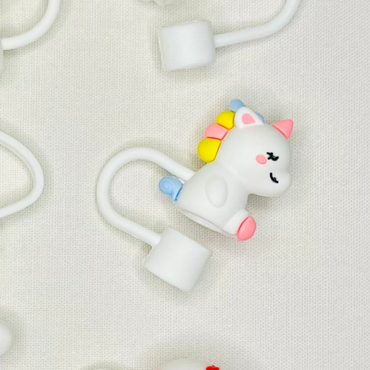 Happy Unicorn Straw Topper