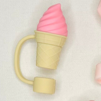 Ice Cream Cone Straw Topper