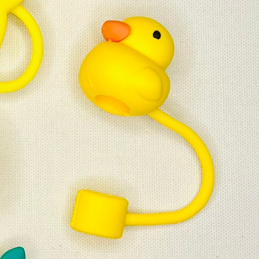 Yellow Duck Straw Topper