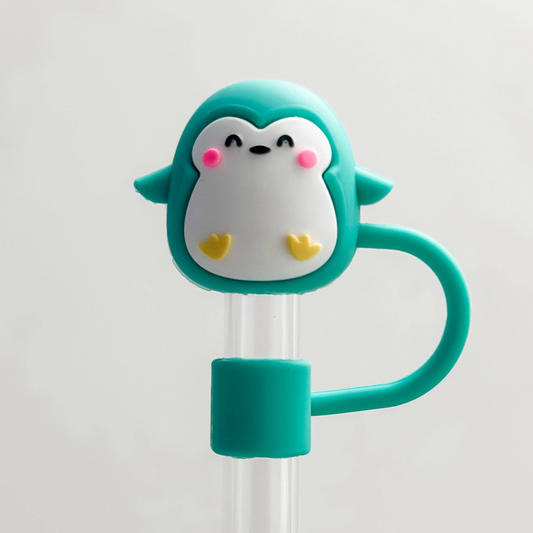 Happy Penguin Straw Topper