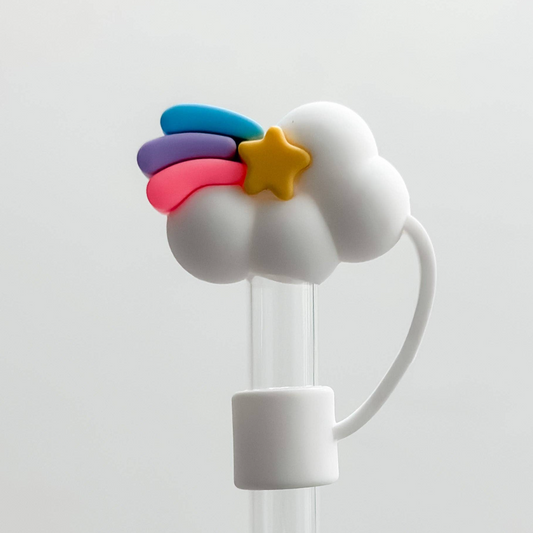 Rainbow Clouds Straw Topper