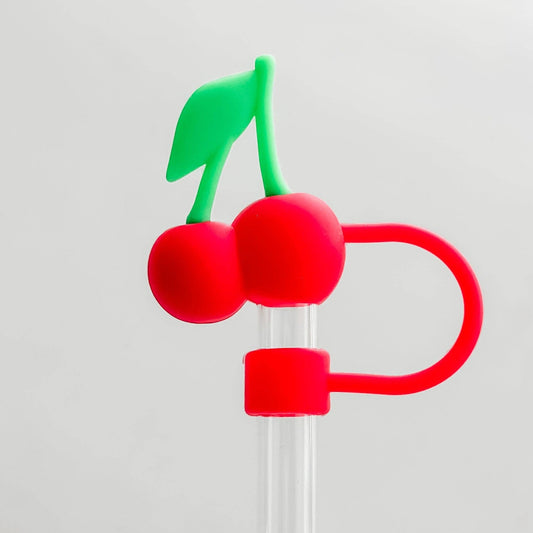 Cherries Straw Topper